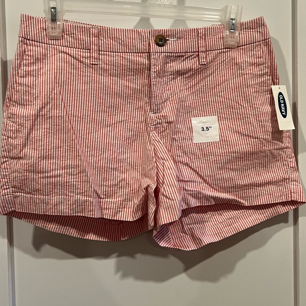 Old Navy Pink Stripe Everyday Short